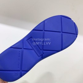 Bottega Veneta Fashion Thick Soled Lace Up Boots For Women Blue