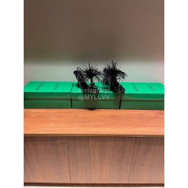 Bottega Veneta Calf Leather High Heeled Sandals For Women Black