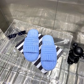 Bottega Veneta Fashion Thick Soled Slippers For Women Blue