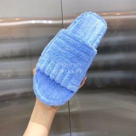 Bottega Veneta Fashion Thick Soled Slippers For Women Blue