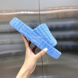 Bottega Veneta Fashion Thick Soled Slippers For Women Blue
