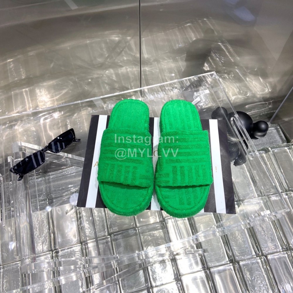 Bottega Veneta Fashion Thick Soled Slippers For Women Green
