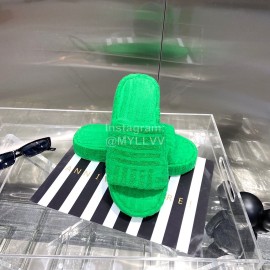 Bottega Veneta Fashion Thick Soled Slippers For Women Green