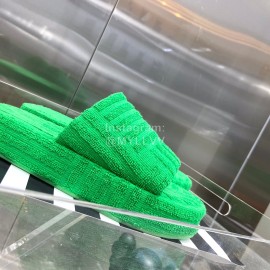 Bottega Veneta Fashion Thick Soled Slippers For Women Green