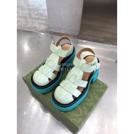 Bottega Veneta Cowhide Woven Thick High Heeled Sandals For Women 