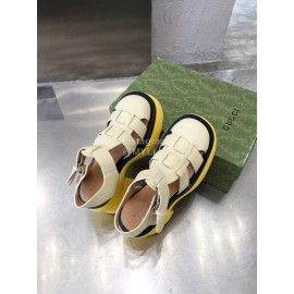 Bottega Veneta Cowhide Woven Thick High Heeled Sandals For Women White