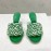 Bottega Veneta Cotton Braided High Heeled Slippers For Women Green