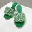 Bottega Veneta Cotton Braided High Heeled Slippers For Women Green