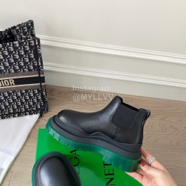 Bottega Veneta Fashion Thick Soled Leather Martin Boots For Women Black