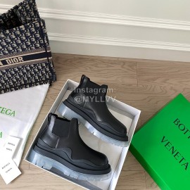 Bottega Veneta Fashion Thick Soled Leather Martin Boots Black For Women 