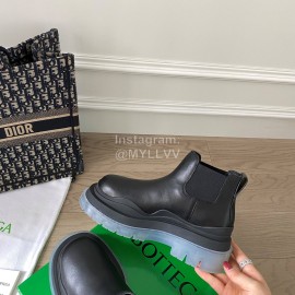 Bottega Veneta Fashion Thick Soled Leather Martin Boots Black For Women 
