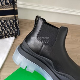 Bottega Veneta Fashion Thick Soled Leather Martin Boots Black For Women 