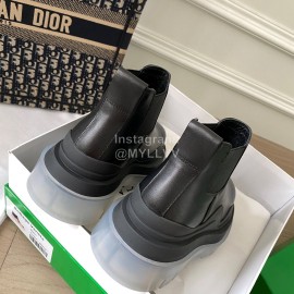 Bottega Veneta Fashion Thick Soled Leather Martin Boots Black For Women 