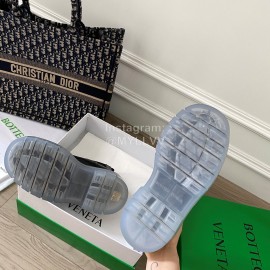 Bottega Veneta Fashion Thick Soled Leather Martin Boots Black For Women 