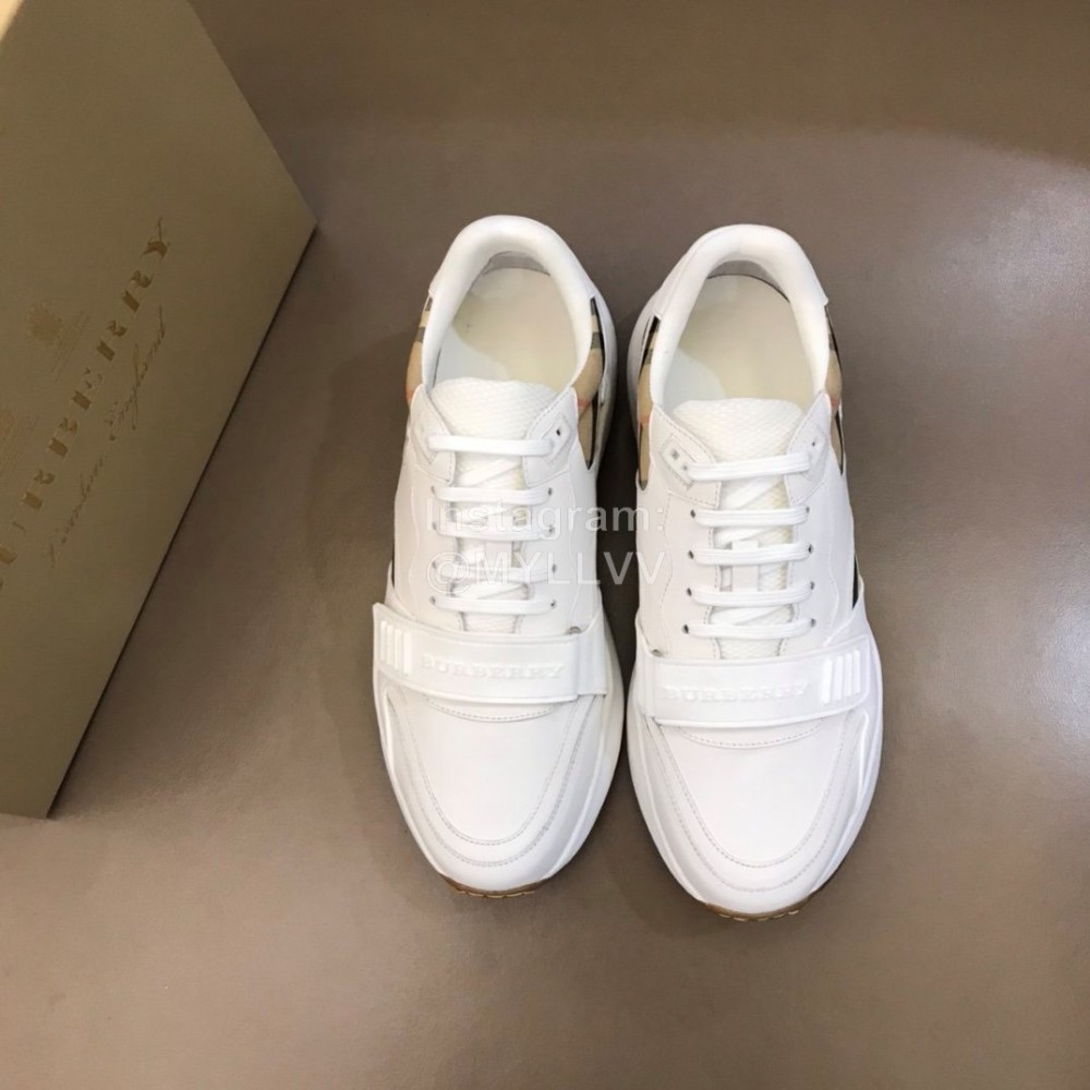 Burberry Cowhide Canvas Elevated Sneakers For Men