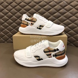 Burberry Cowhide Canvas Elevated Sneakers For Men