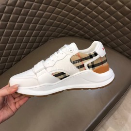 Burberry Cowhide Canvas Elevated Sneakers For Men