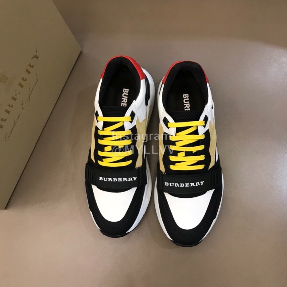 Burberry New Cowhide Canvas Elevated Sneakers For Men