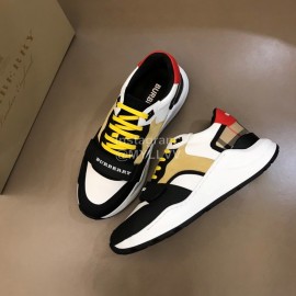 Burberry New Cowhide Canvas Elevated Sneakers For Men