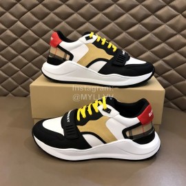 Burberry New Cowhide Canvas Elevated Sneakers For Men