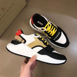 Burberry New Cowhide Canvas Elevated Sneakers For Men