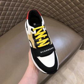 Burberry New Cowhide Canvas Elevated Sneakers For Men