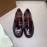 Burberry Fashion Cowhide Business Leather Shoes For Men Wine Red