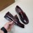 Burberry Fashion Cowhide Business Leather Shoes For Men Wine Red