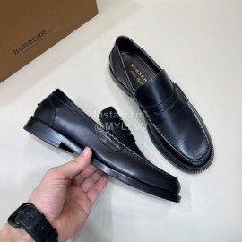 Burberry Fashion Cowhide Business Leather Shoes For Men Black