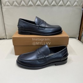 Burberry Fashion Cowhide Business Leather Shoes For Men Black