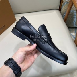 Burberry Fashion Cowhide Business Leather Shoes For Men Black