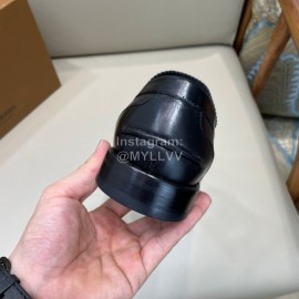 Burberry Fashion Cowhide Business Leather Shoes For Men Black