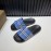 Burberry Vintage Plaid Summer Slippers For Men And Women Blue