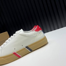 Burberry New Calfskin Lace Up Sneakers For Men White