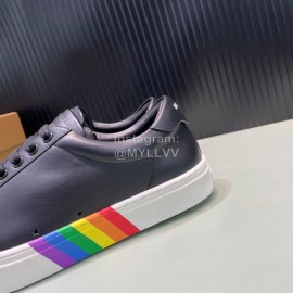 Burberry New Calfskin Lace Up Sneakers For Men Black
