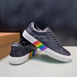Burberry New Calfskin Lace Up Sneakers For Men Black