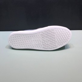 Burberry Napa Leather Lettered Printed Casual Shoes For Men Gray