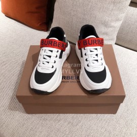 Burberry Autumn Winter Thick Soles Sneakers For Women Red