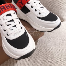 Burberry Autumn Winter Thick Soles Sneakers For Women Red