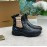 Burberry Autumn Winter Calf Thick Soles Chelsea Boots For Women