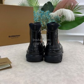 Burberry Autumn Winter Calf Thick Soles Chelsea Boots For Women