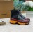 Burberry Autumn Winter Calf Thick Soles Chelsea Boots For Women Orange