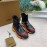 Burberry Autumn Winter Calf Thick Soles Chelsea Boots For Women Orange