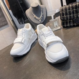 Burberry Autumn Winter Fashion Thick Soles Sneakers For Women White