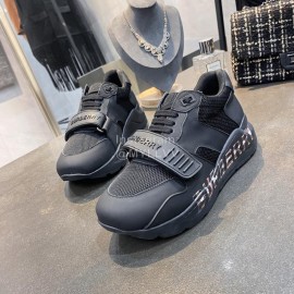 Burberry Autumn Winter Fashion Thick Soles Sneakers For Women Black