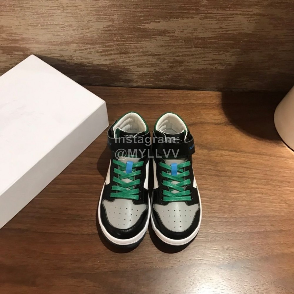 Burberry Fashion Thick Soles Sneakers For Kids Gray