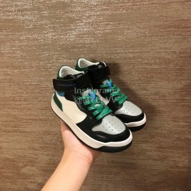 Burberry Fashion Thick Soles Sneakers For Kids Gray