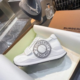 Burberry Autumn Winter Fashion Thick Soles Sneakers For Men And Women White