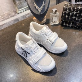 Burberry Autumn Winter Fashion Thick Soles Sneakers For Men And Women White