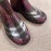 Burberry Fashion Classic Plaid Leather Retro Boots For Women Purple